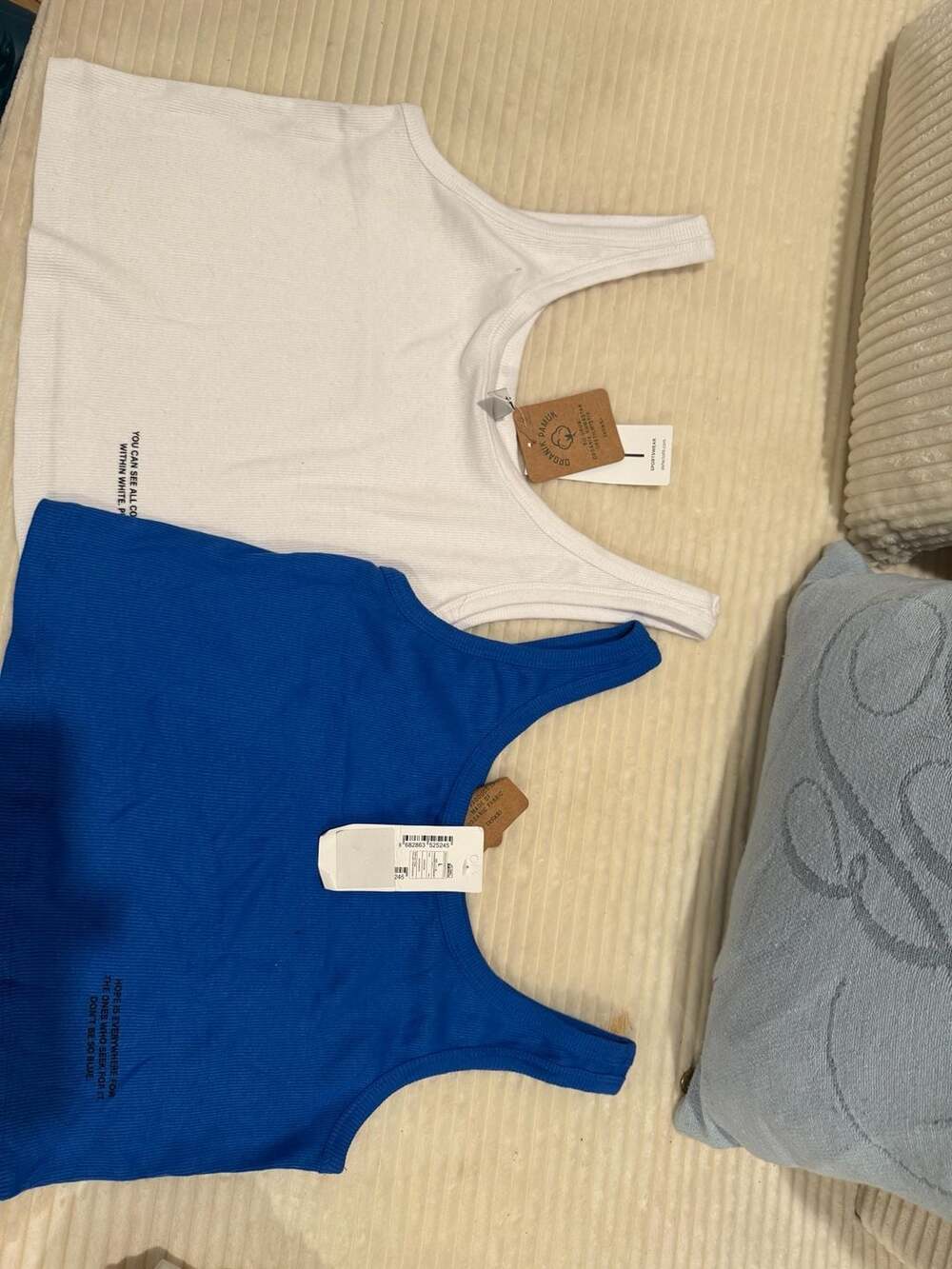 DeFacto Organic Cotton Ribbed Tank Top Set